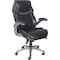 Lorell Wellness by Design Executive Office Chair, Bonded Leather and Mesh, Black LLR47921 - alternate 1